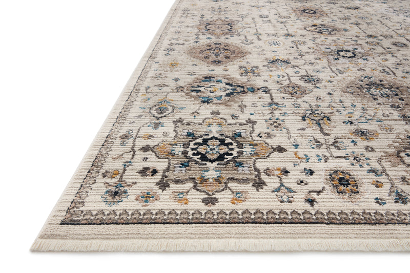 LEIGH Collection Rug  in  Ivory / Taupe Ivory Runner Power-Loomed Polyester