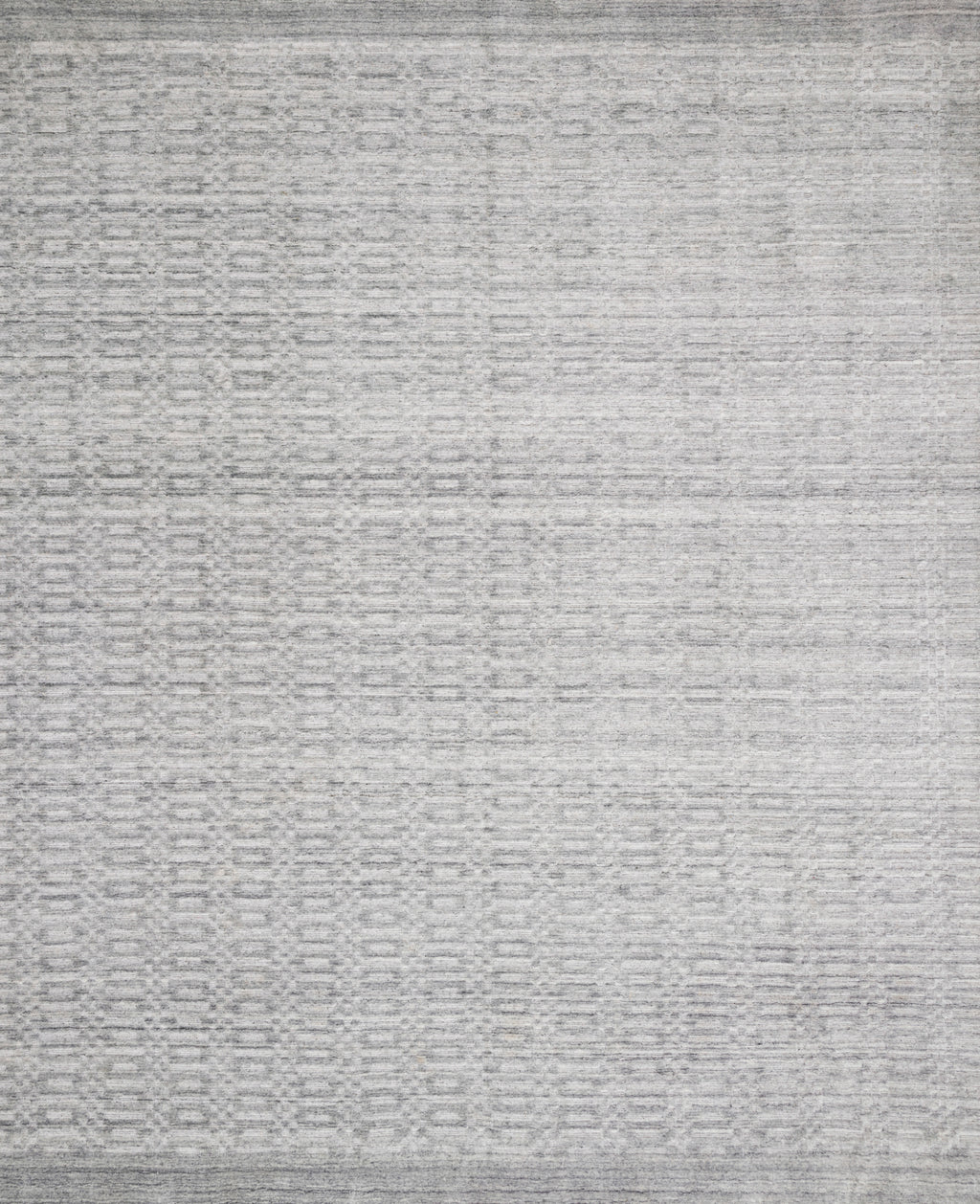 LENNON Collection Wool/Viscose Rug  in  SILVER Gray Accent Hand-Loomed Wool/Viscose