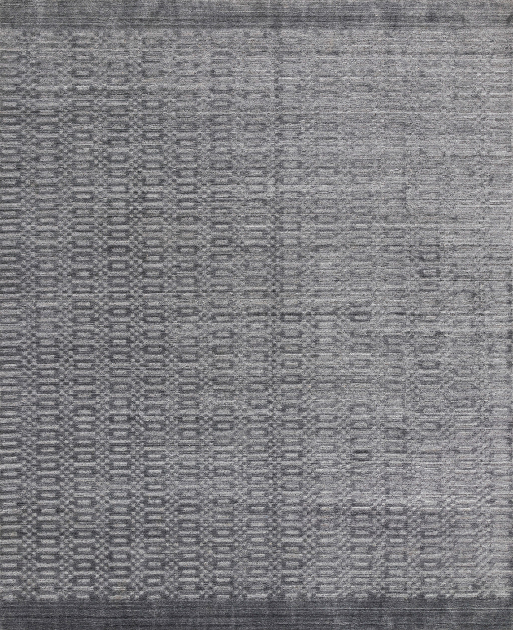 LENNON Collection Wool/Viscose Rug  in  STEEL Gray Accent Hand-Loomed Wool/Viscose