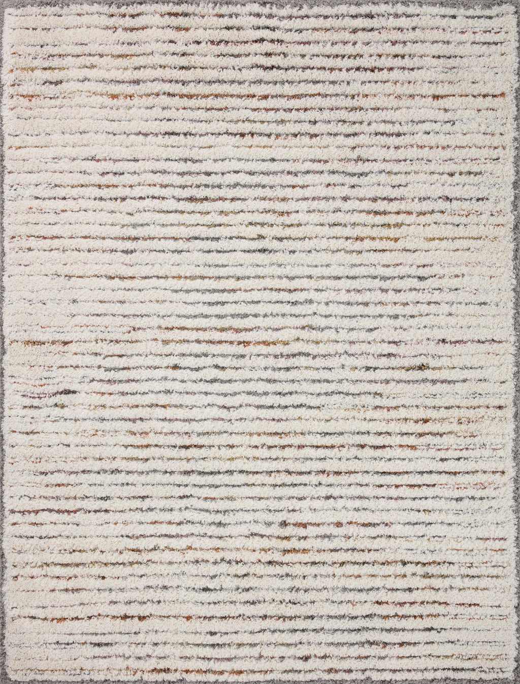 LEVITT Collection Rug  in  Ivory / Multi Ivory Accent Power-Loomed Polyester