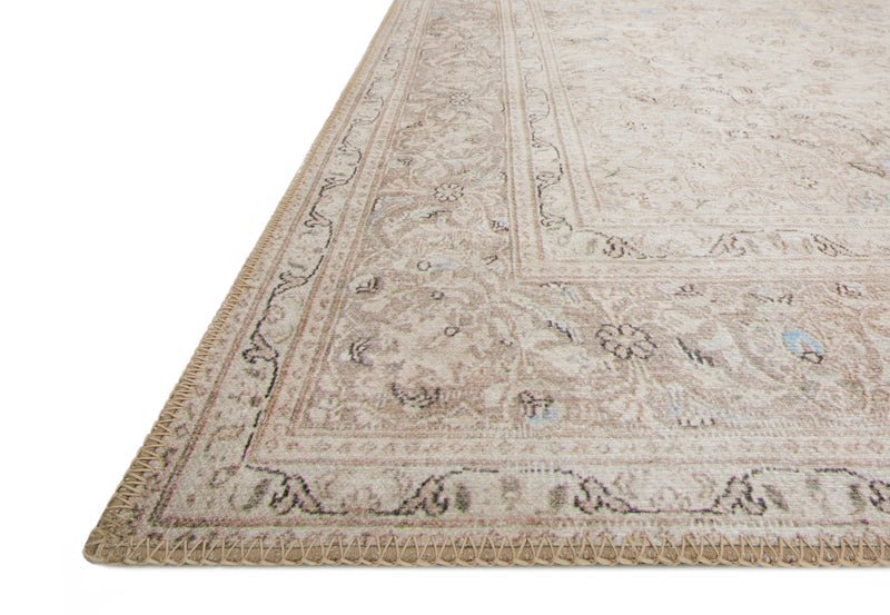 LOREN Collection Rug  in  SAND / TAUPE Beige Accent Power-Loomed Polyester