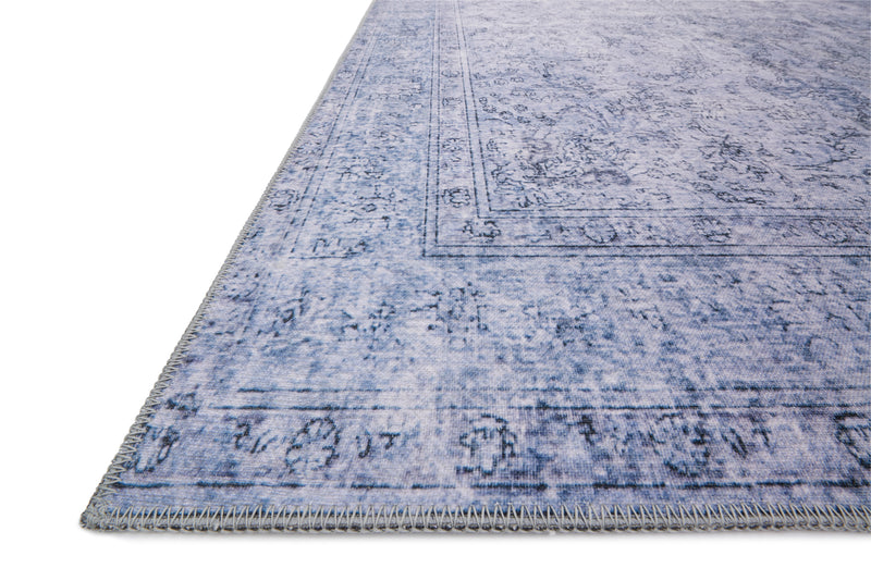 LOREN Collection Rug  in  SLATE Gray Accent Power-Loomed Polyester