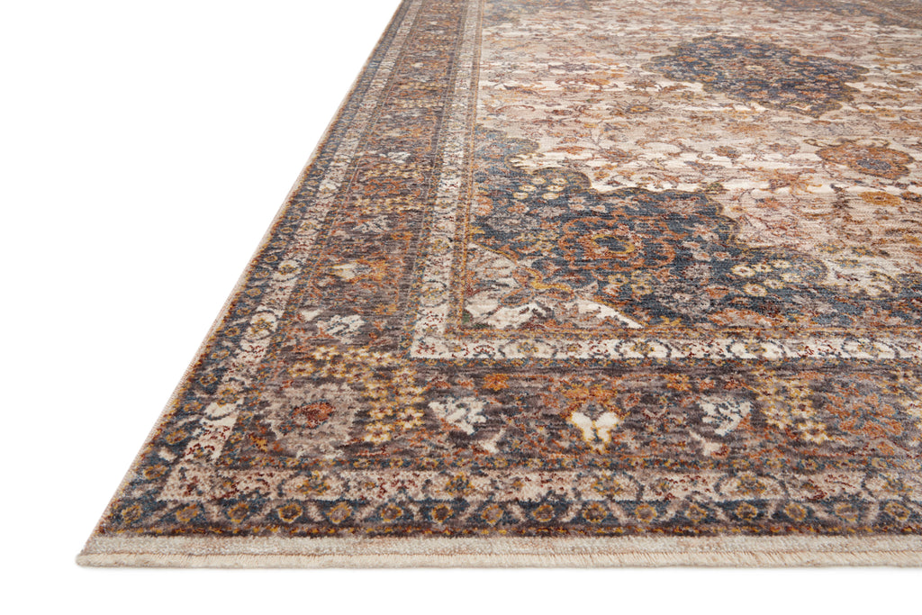 LOURDES Collection Rug  in  Natural / Ocean Beige Accent Power-Loomed Polypropylene/Polyester