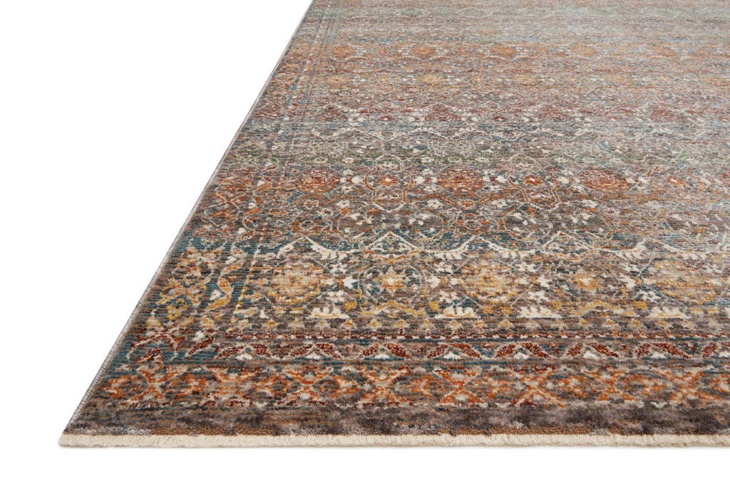 LOURDES Collection Rug  in  Stone / Multi Gray Accent Power-Loomed Polypropylene/Polyester
