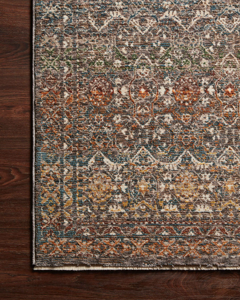 LOURDES Collection Rug  in  Stone / Multi Gray Accent Power-Loomed Polypropylene/Polyester