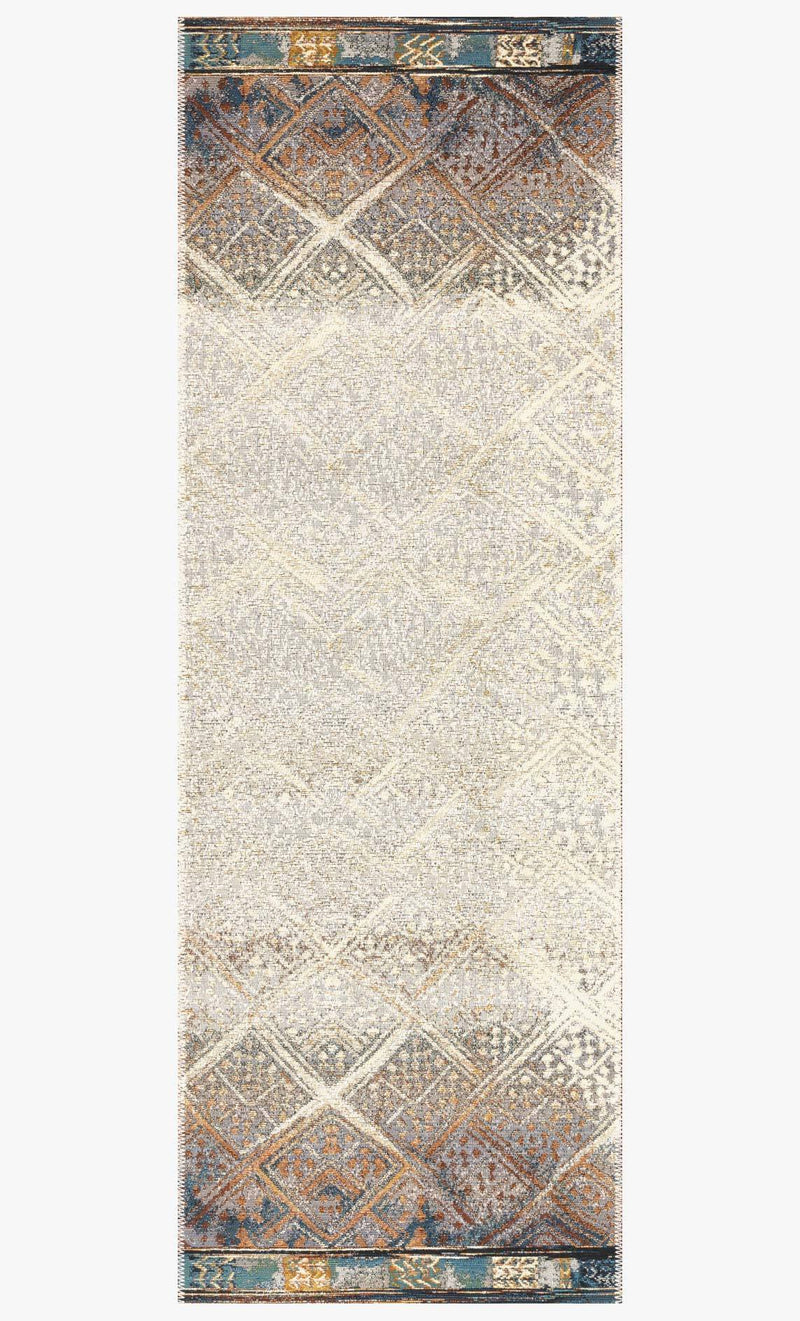 MIKA Collection Rug in IVORY / MEDITERRANEAN