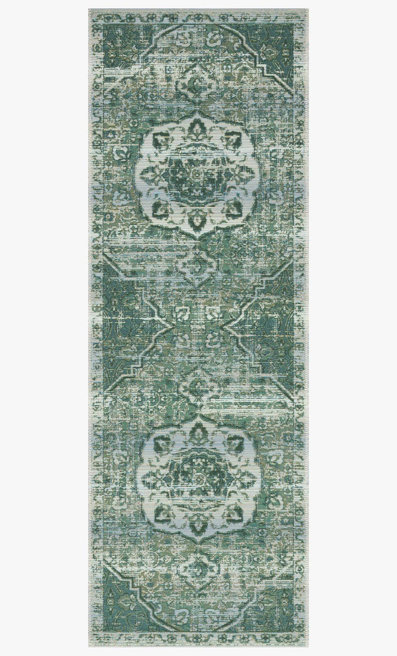 MIKA Collection Rug in GREEN / MIST