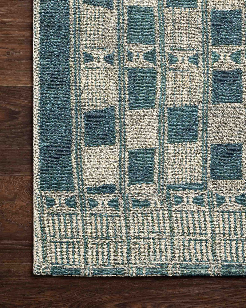 MIKA Collection Rug in BLUE / IVORY
