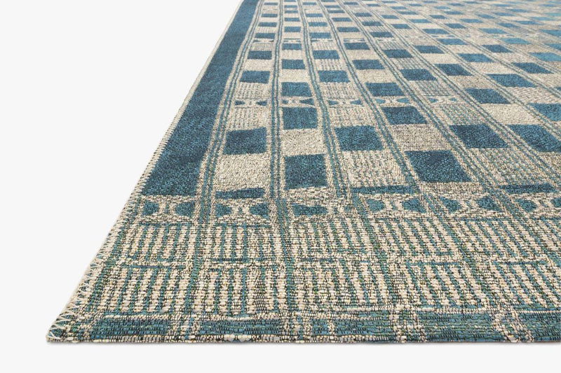 MIKA Collection Rug in BLUE / IVORY