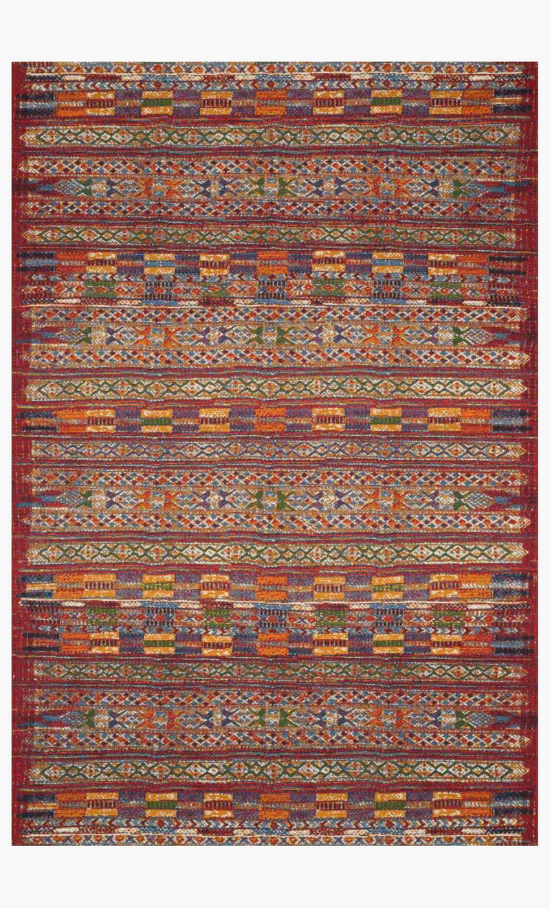 MIKA Collection Rug in RED / MULTI