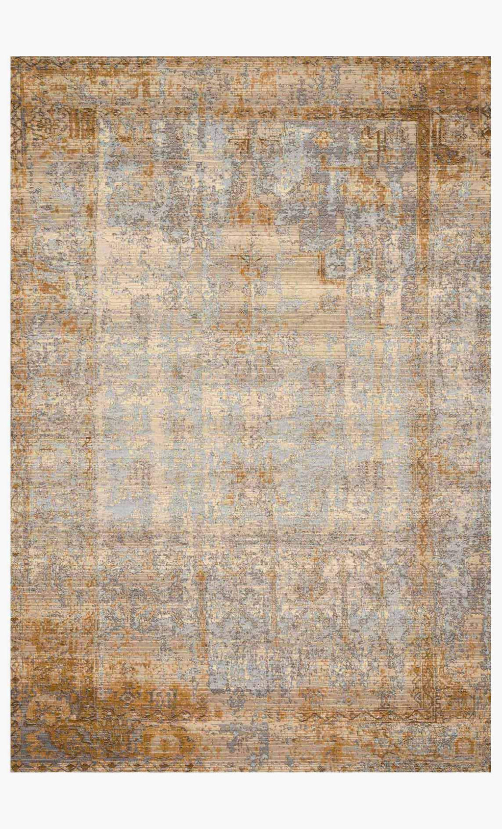 MIKA Collection Rug in ANTIQUE IVORY / COPPER