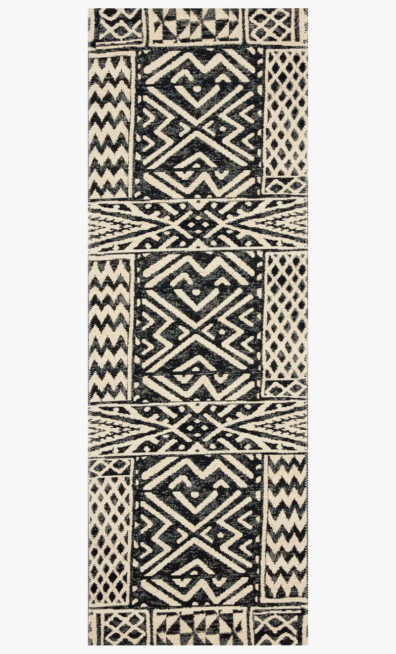MIKA Collection Rug in IVORY / BLACK