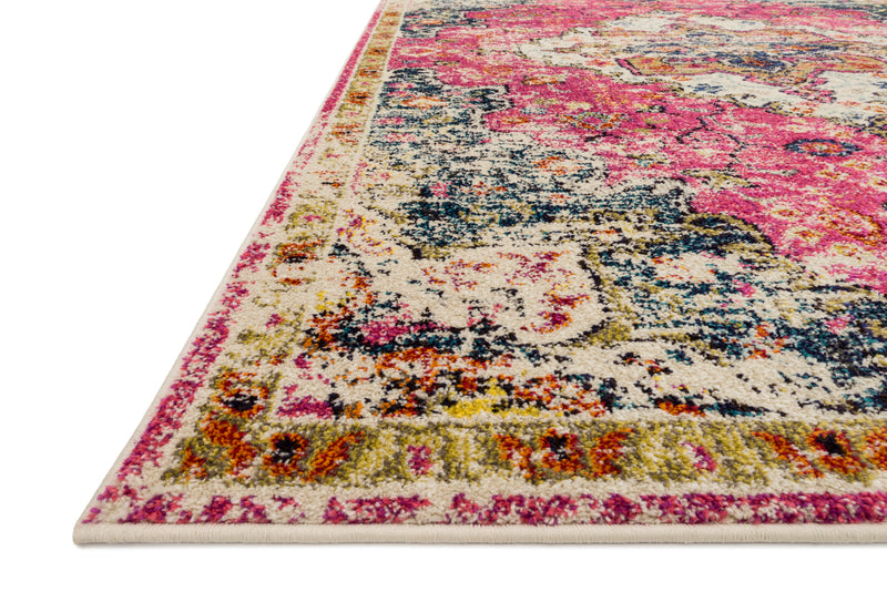 NADIA Collection Rug  in  PINK / MIDNIGHT Pink Runner Power-Loomed Polypropylene