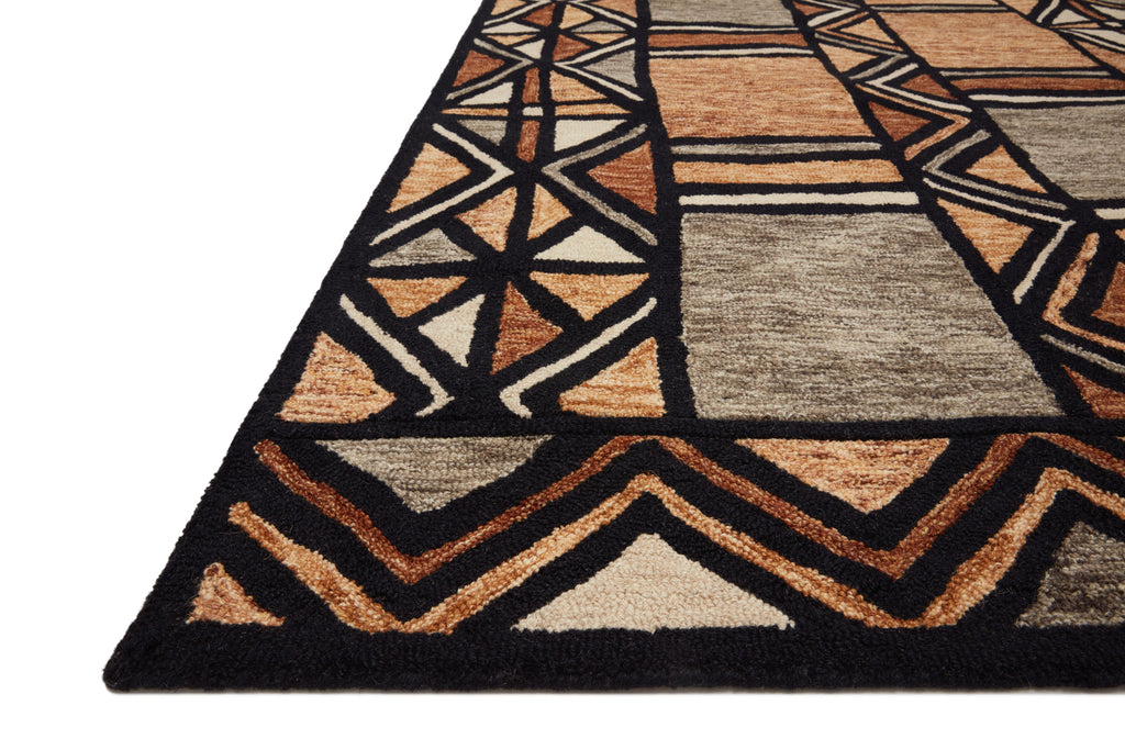 NALA Collection Wool Rug  in  WALNUT / MULTI Brown Accent Hand-Tufted Wool