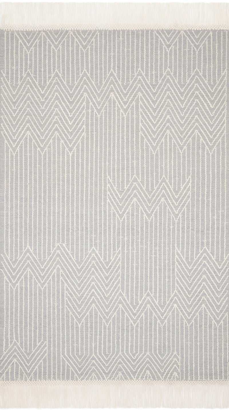 NEWTON Collection Rug  in  LT GREY / IVORY Gray Accent Hand-Tufted Viscose