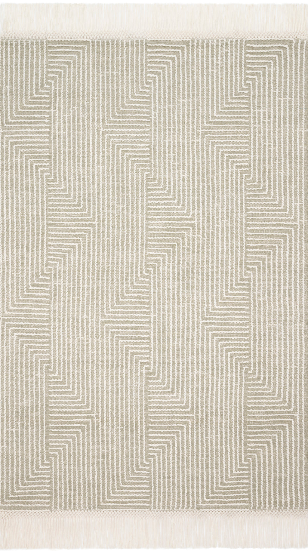 NEWTON Collection Rug  in  SAGE / IVORY Green Accent Hand-Tufted Viscose