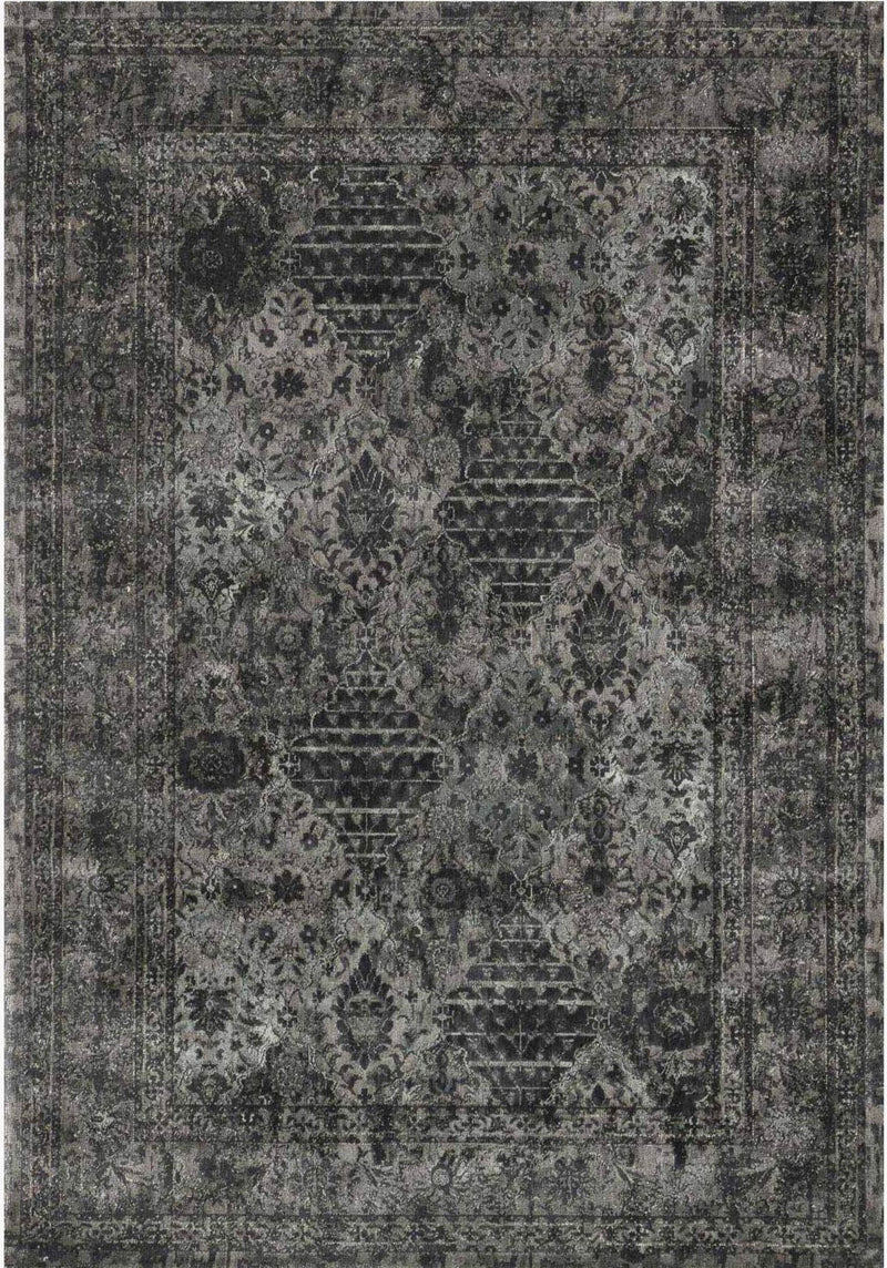JOURNEY Collection Wool/Viscose Rug  in  DARK TAUPE / IVORY