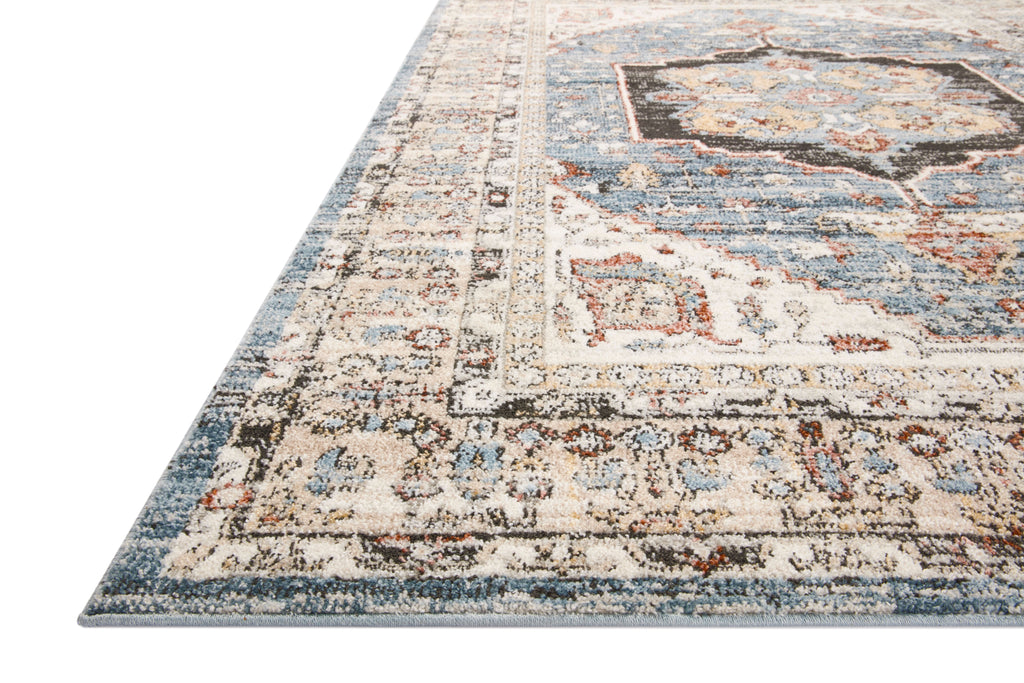 ODETTE Collection Rug  in  Sky / Multi Blue Accent Power-Loomed Polyester