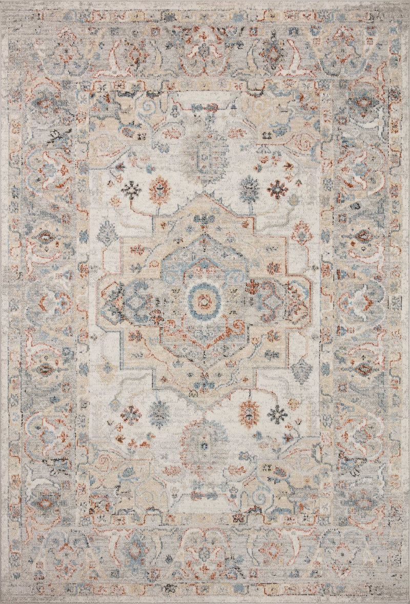 ODETTE Collection Rug  in  Ivory / Multi Ivory Accent Power-Loomed Polyester
