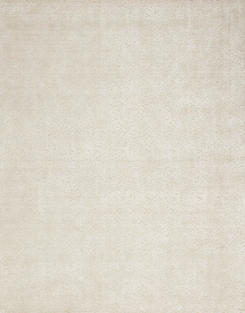 OLLIE Collection Wool/Viscose Rug  in  IVORY Ivory Accent Hand-Loomed Wool/Viscose
