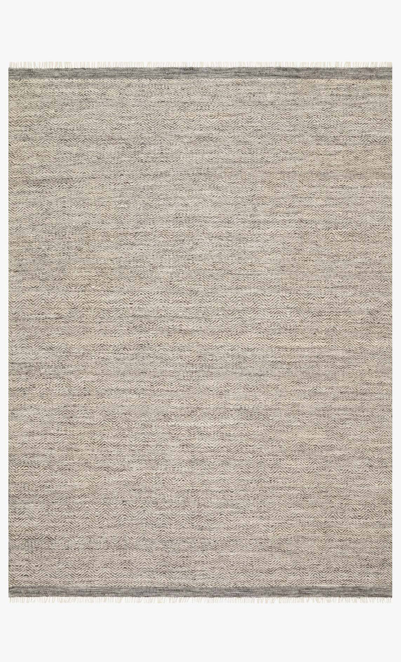 Omen Collection Wool Rug in Grey