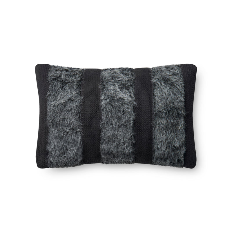 100% Wool 13" x 21" & 22" x 22"Pillow in IVORY / BLACK