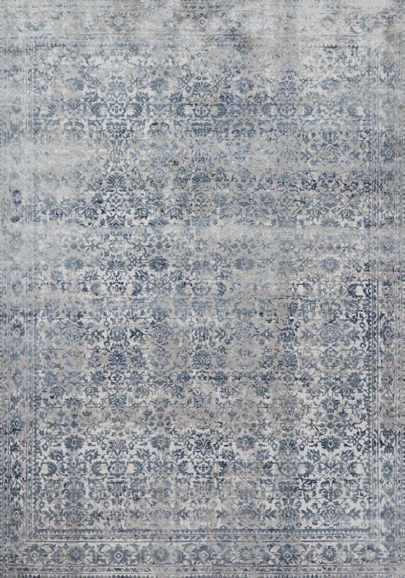 PATINA Collection Rug  in  SKY / STONE Blue Runner Power-Loomed Polypropylene/Polyester