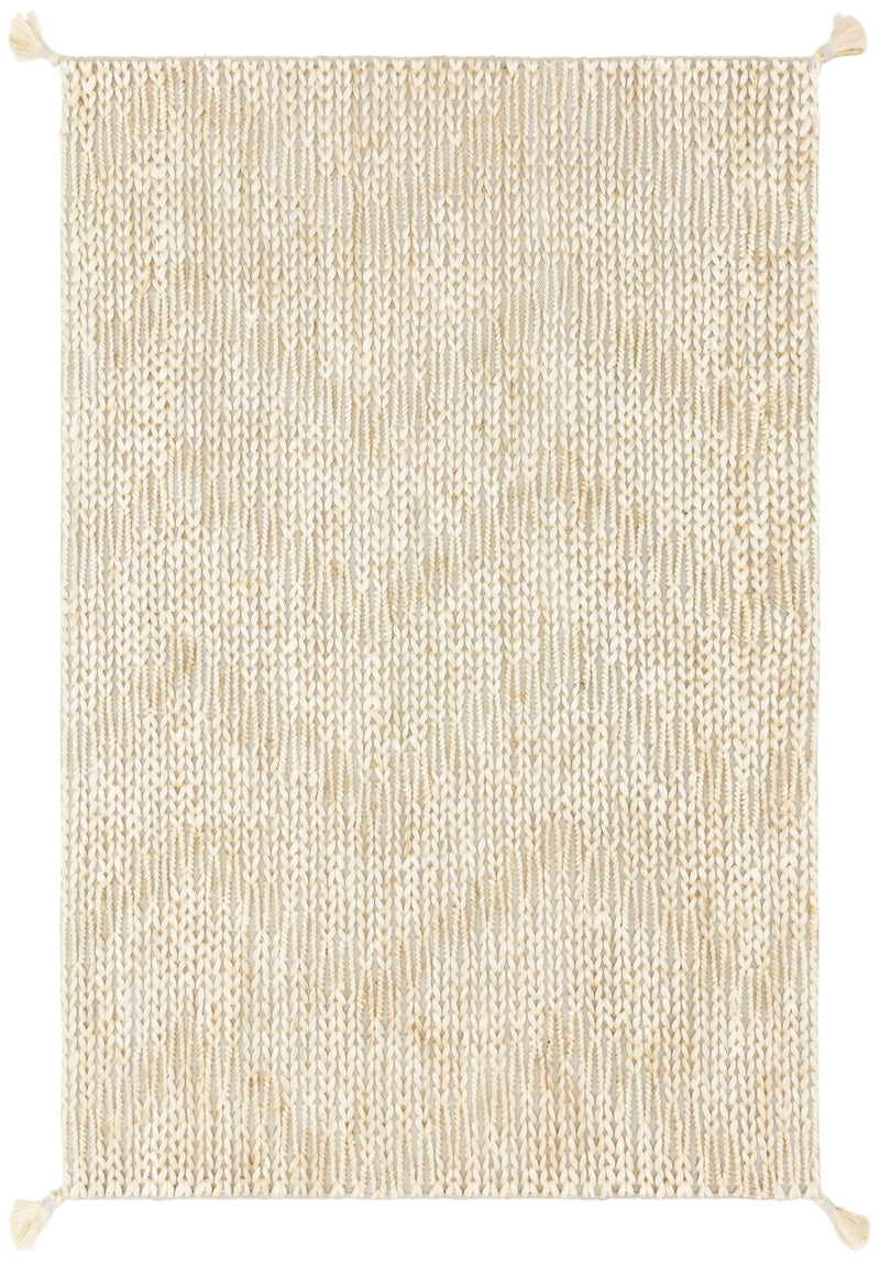 PLAYA Collection Rug  in  LT GREY / IVORY Gray Accent Hand-Woven Viscose