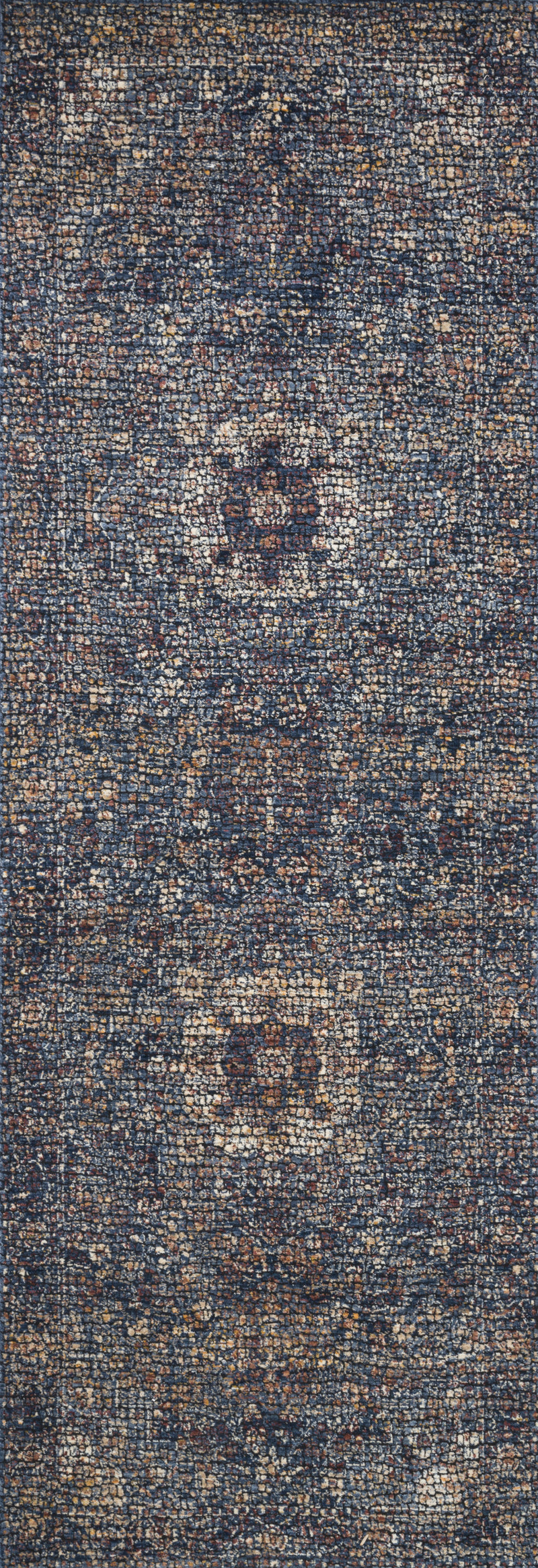PORCIA Collection Rug  in  BLUE / BLUE Blue Accent Power-Loomed Polyester