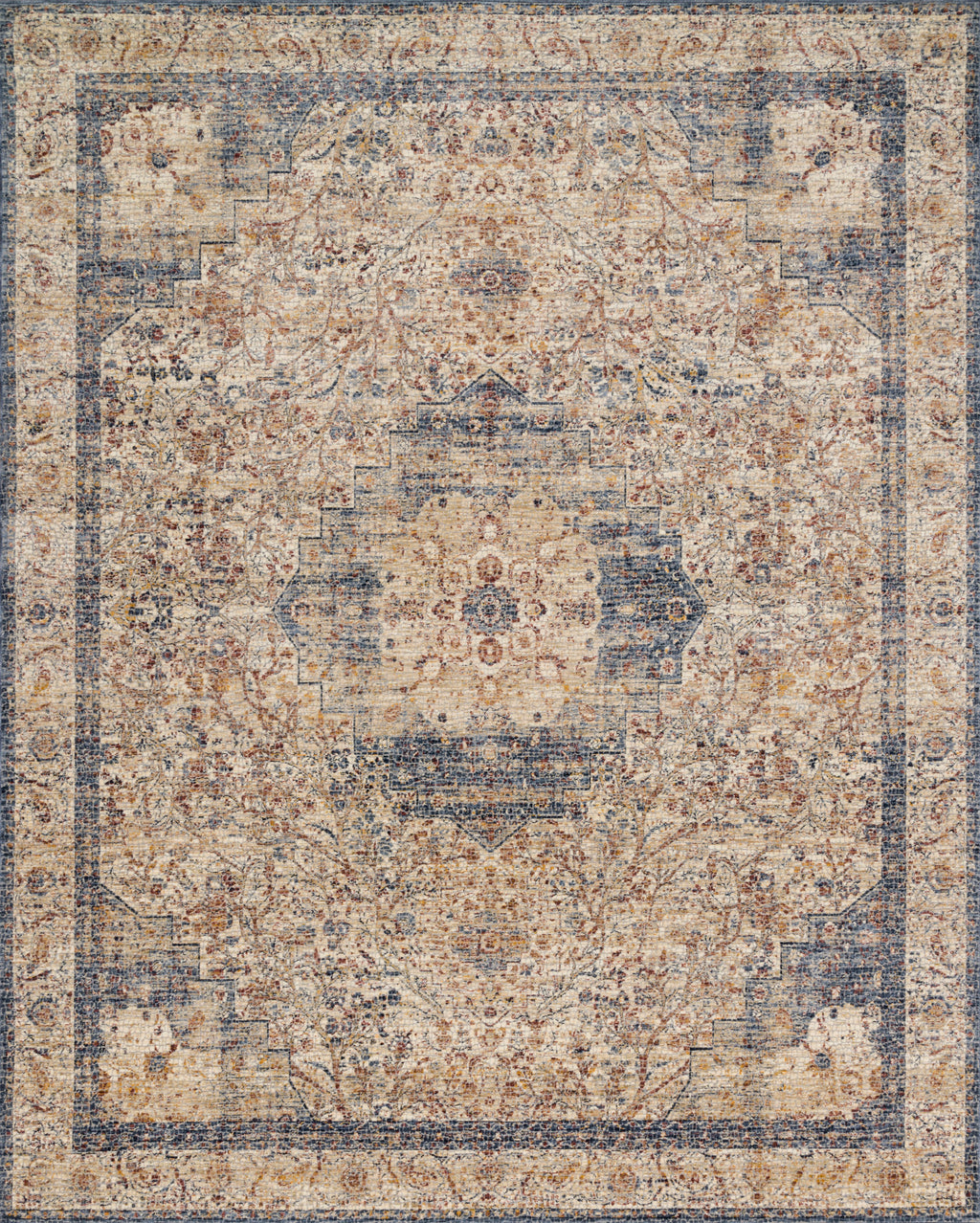 PORCIA Collection Rug  in  IVORY / BEIGE Ivory Accent Power-Loomed Polyester
