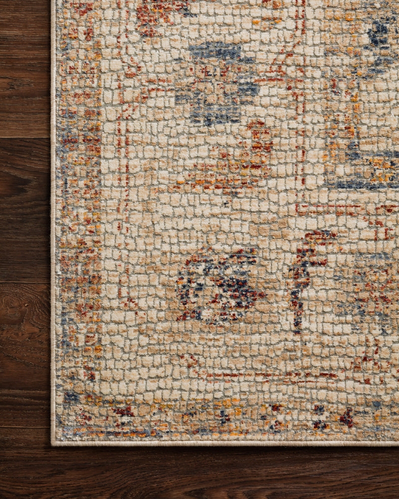 PORCIA Collection Rug  in  NATURAL / NATURAL Beige Accent Power-Loomed Polyester