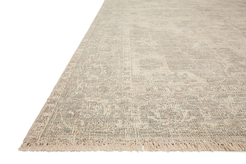 PRIYA Collection Wool/Viscose Rug  in  Ivory / Grey Ivory Accent Hand-Woven Wool/Viscose