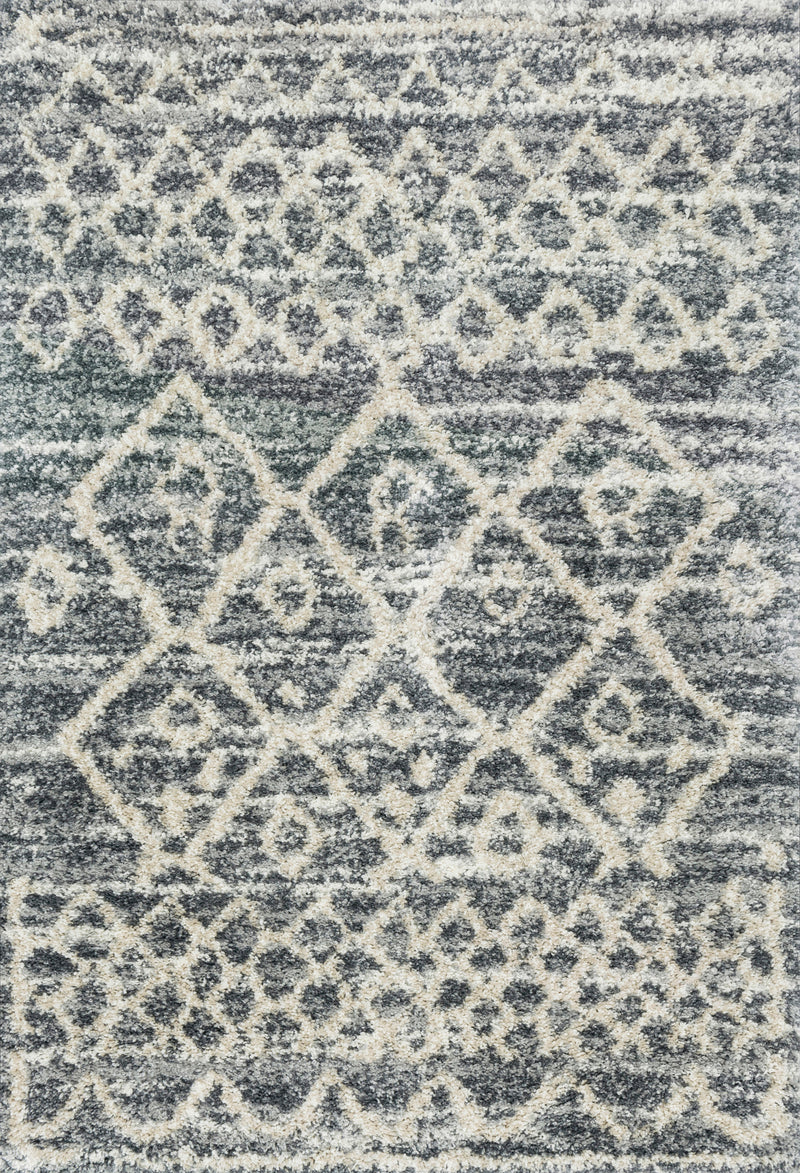QUINCY Collection Rug  in  GRAPHITE / BEIGE Gray Accent Power-Loomed Polypropylene