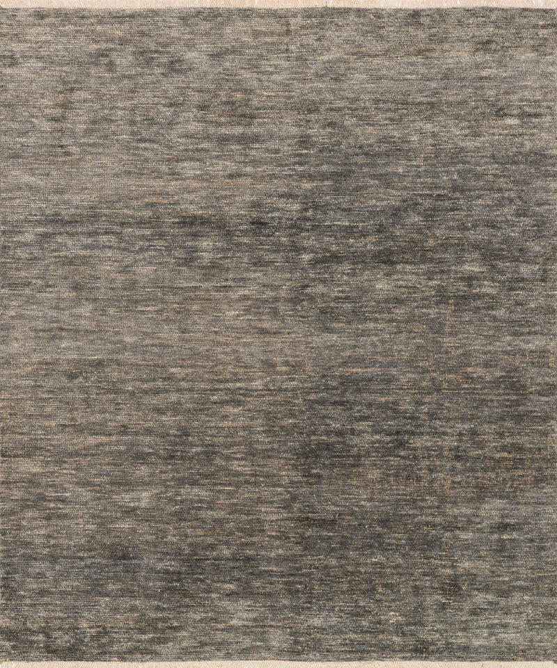 QUINN Collection Rug  in  GREY Gray Accent Hand-Knotted Cowhide