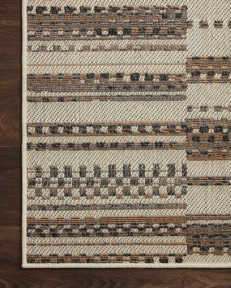 RAINIER Collection Rug  in  Ivory / Taupe Ivory Accent Power-Loomed Polypropylene