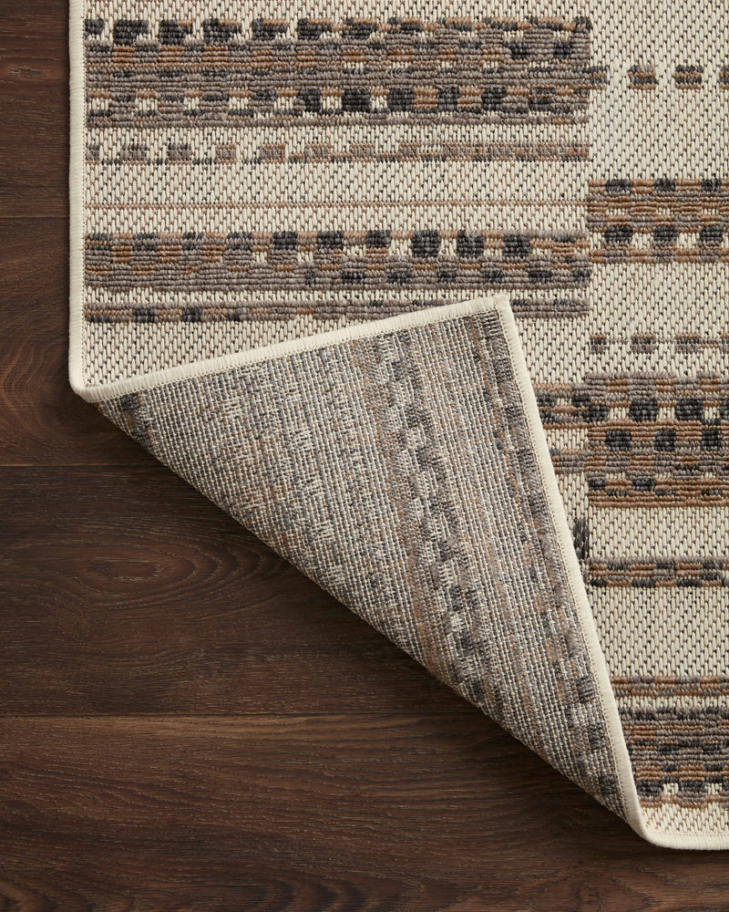 RAINIER Collection Rug  in  Ivory / Taupe Ivory Accent Power-Loomed Polypropylene