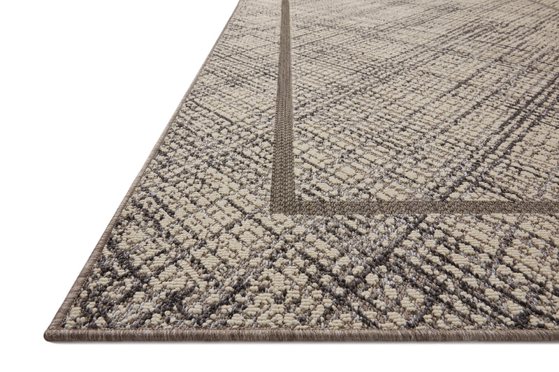 RAINIER Collection Rug  in  Ivory / Charcoal Ivory Accent Power-Loomed Polypropylene