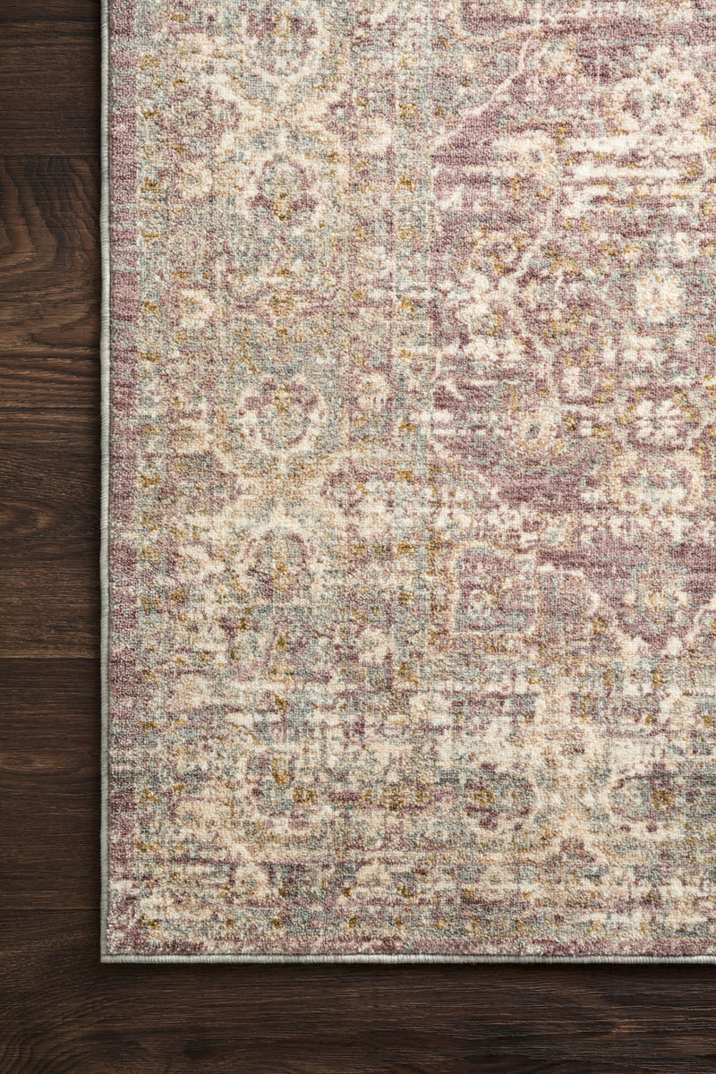 REVERE Collection Rug  in  LILAC Pink Accent Power-Loomed Polyester