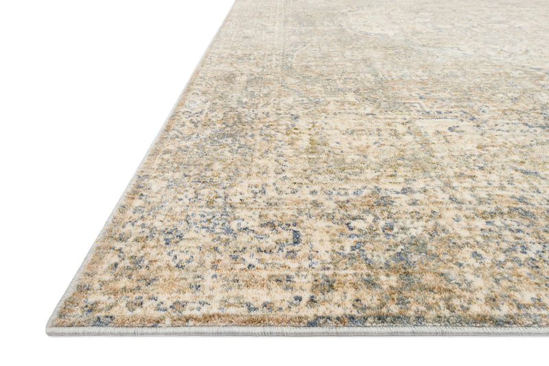 REVERE Collection Rug  in  GRANITE / BLUE Gray Accent Power-Loomed Polyester