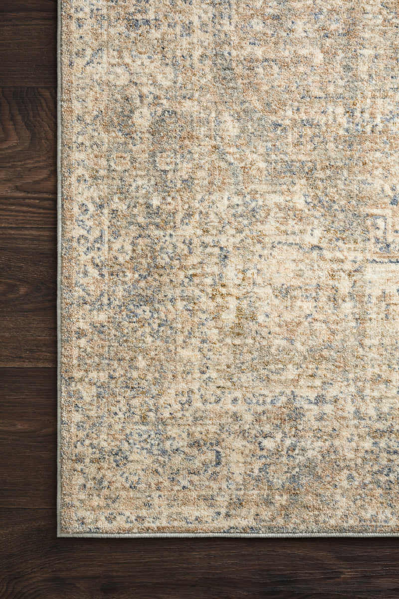 REVERE Collection Rug  in  GRANITE / BLUE Gray Accent Power-Loomed Polyester