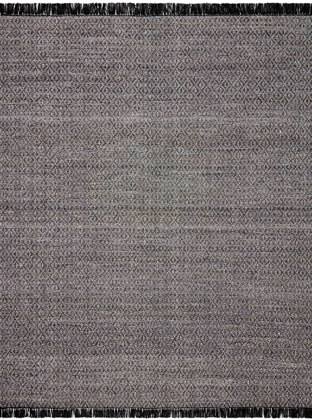 REY Collection Rug  in  IVORY / CHARCOAL Ivory Accent Hand-Woven Polyester