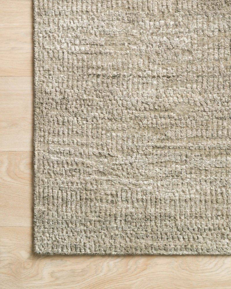 ROBIN Collection Rug  in  OATMEAL Beige Accent Hand-Loomed Viscose/Acrylic