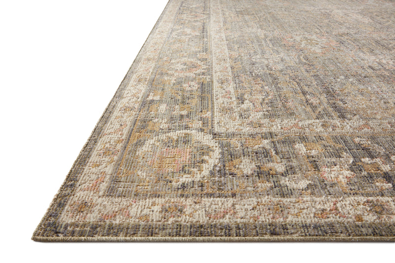 ROSEMARIE Collection Rug  in  SAGE / BLUSH Green Accent Power-Loomed Viscose