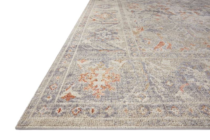 ROSEMARIE Collection Rug  in  OATMEAL / LAVENDER Beige Accent Power-Loomed Viscose