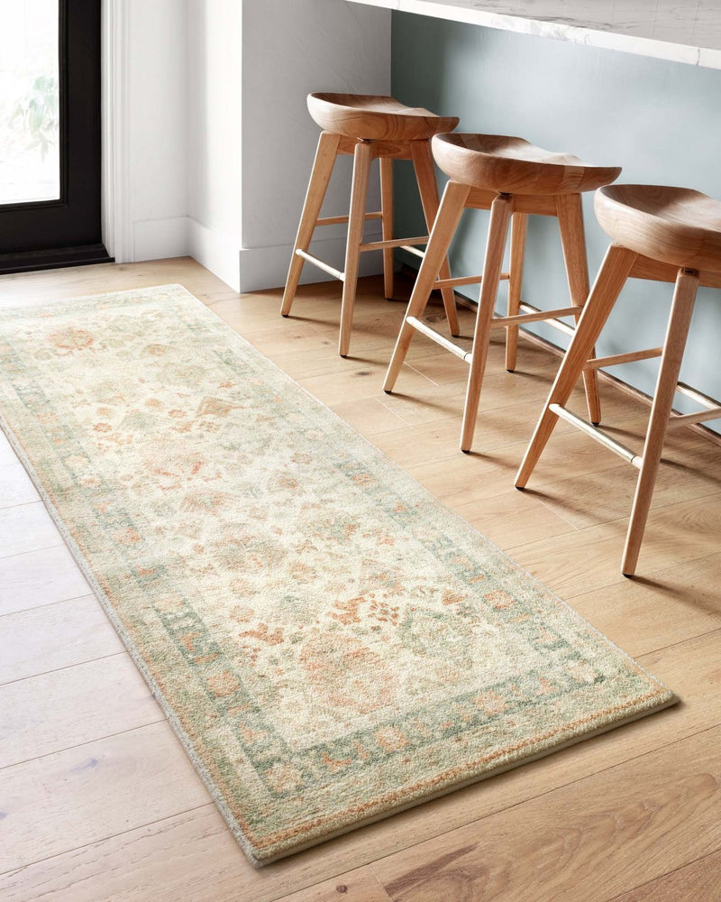 Rosette Collection Rug in Beige / Multi