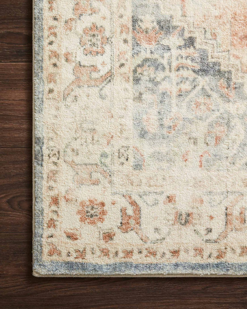 Rosette Collection Rug in Clay / Ivory