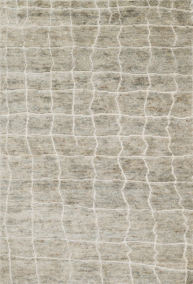SAHARA Collection Rug  in  BIRCH Gray Small Hand-Knotted Jute/Wool
