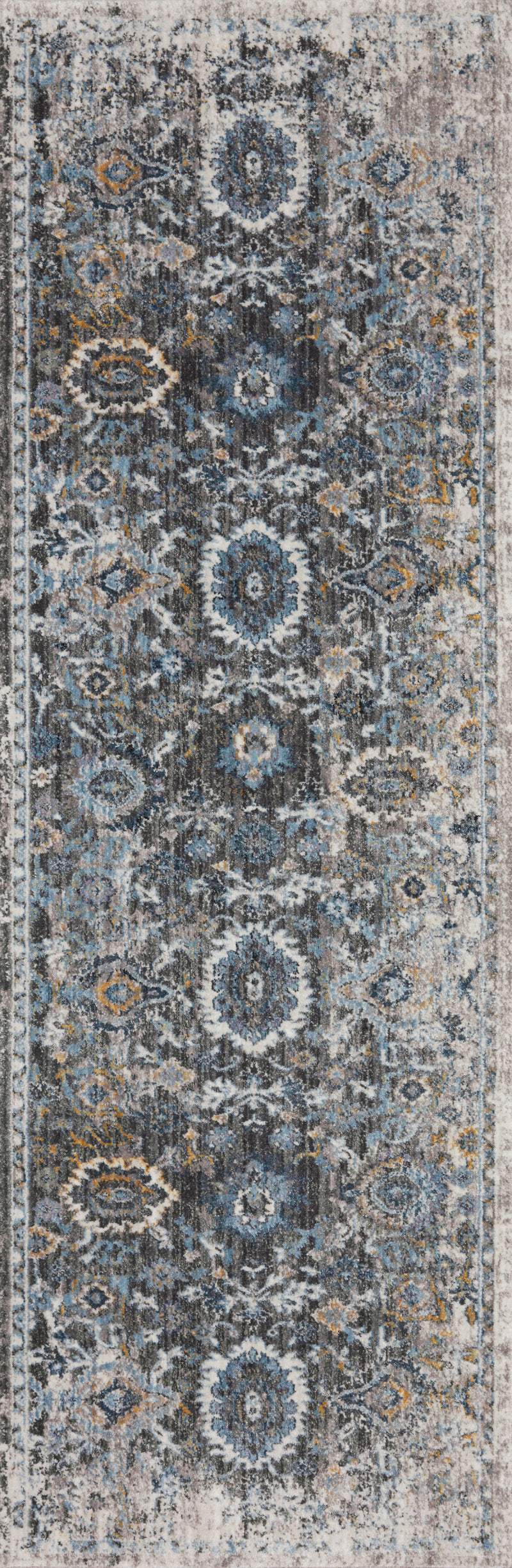SAMRA Collection Rug  in  Grey / Multi Gray Accent Power-Loomed Polypropylene