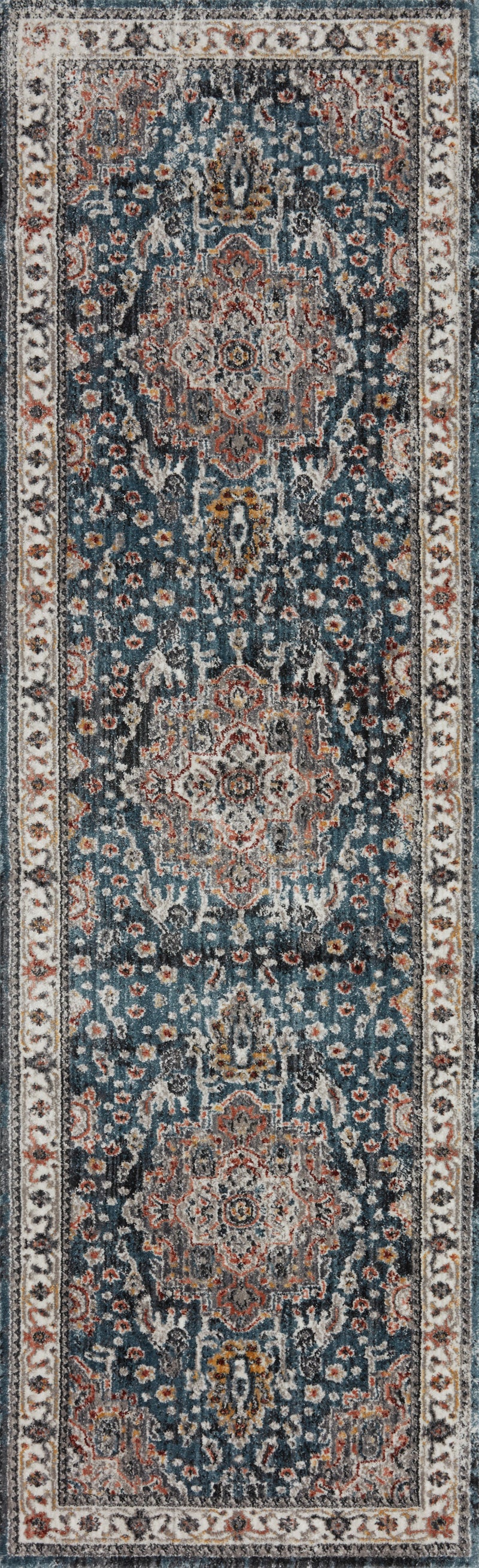SAMRA Collection Rug  in  Slate / Multi Gray Accent Power-Loomed Polypropylene
