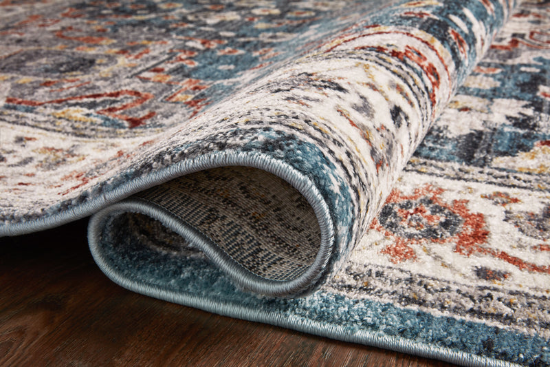 SAMRA Collection Rug  in  Slate / Multi Gray Accent Power-Loomed Polypropylene